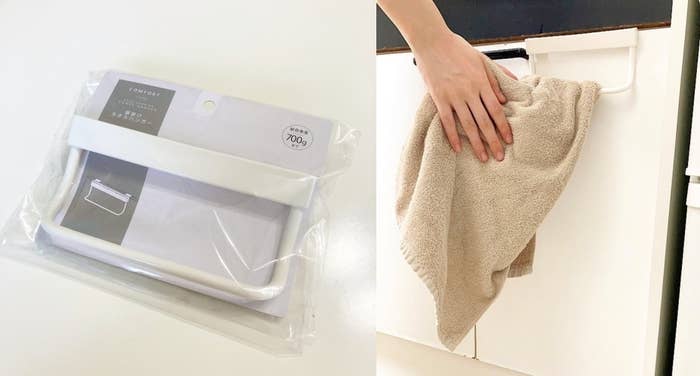 CanDo(キャンドゥ)の便利アイテム「CL扉掛けタオルハンガー」