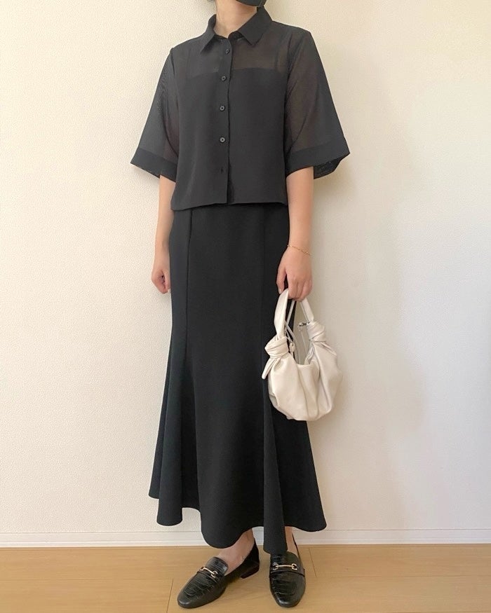 GU】さらっと涼しく着られる！新作の「シアーシャツ」ほんのり透け感が