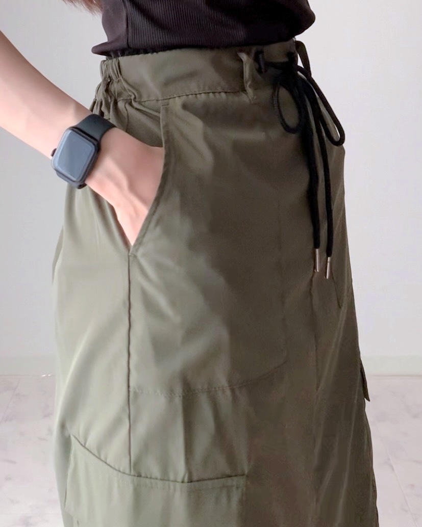 しまむら】1969円の「カーゴパンツみたいなスカート」が大当たりだった