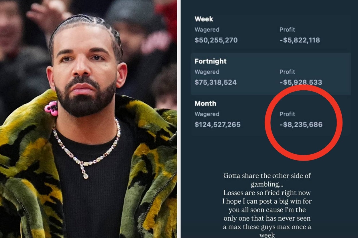 Drake Shared The Exact Amount Of Money He’s Lost From Gambling In The Past Month, And People Are Literally Mind-Blown