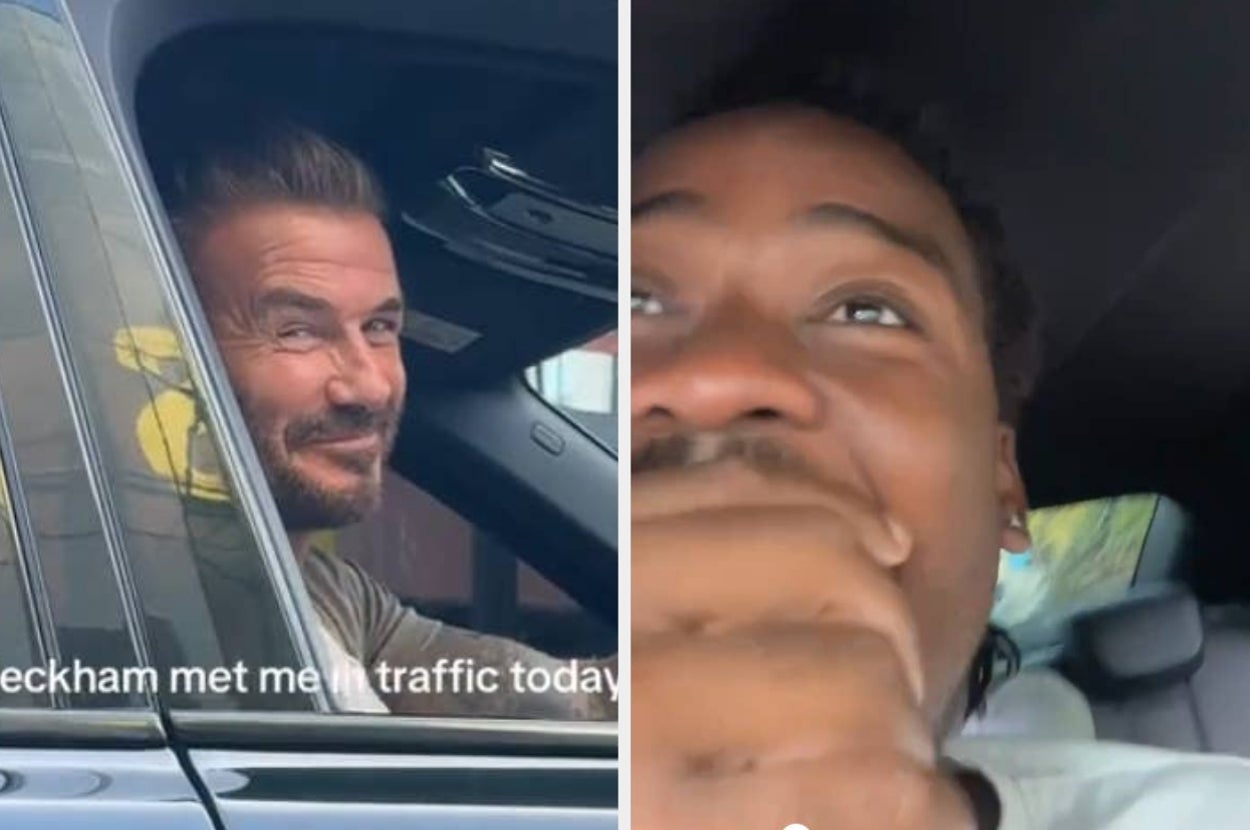 David Beckham Had The Perfect Response To A Group Of Fans Losing It After Spotting Him In Traffic
