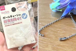 ファブリック部分が見えるぬいぐるみの金属ボールチェーン付きジッパーのクローズアップ。
