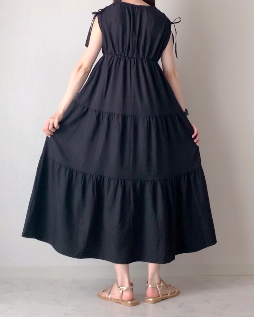 しまむらの「1969円ワンピース」すぽんと着るだけで、ふんわり