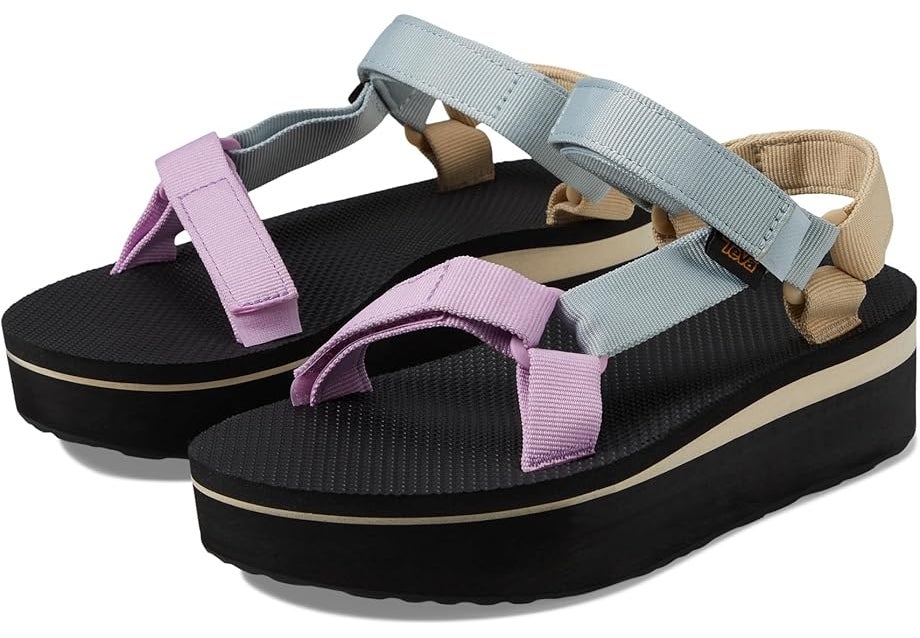 The multi-colored sandals