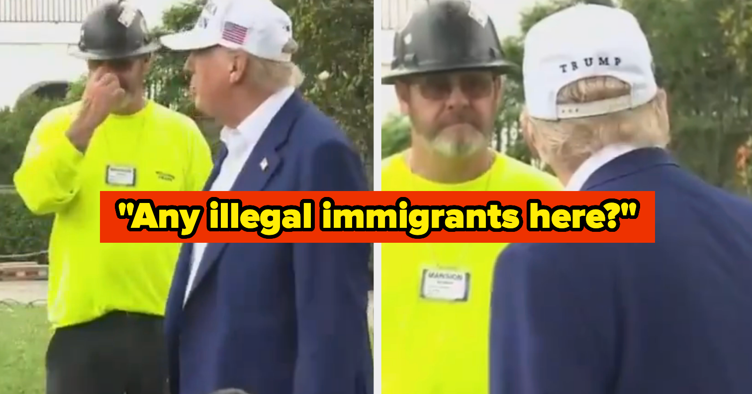 This Clip Of Donald Trump Jokingly Asking White House Service Workers If They're Undocumented Is Going Viral