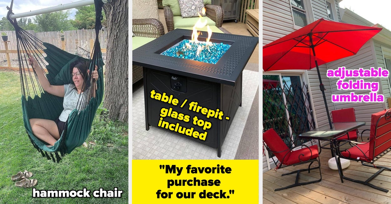 39 Things For Your Patio That'll Make Your Neighbors EnviousBuzzFeed HomepageBuzzFeedBuzzFeed TastyBuzzFeed GoodfulHuffPostBuzzFeedBuzzFeed Shopping logoBuzzFeed Shopping logoCaret RightCaret RightCaret RightCaret DownFacebookPinterestLink
