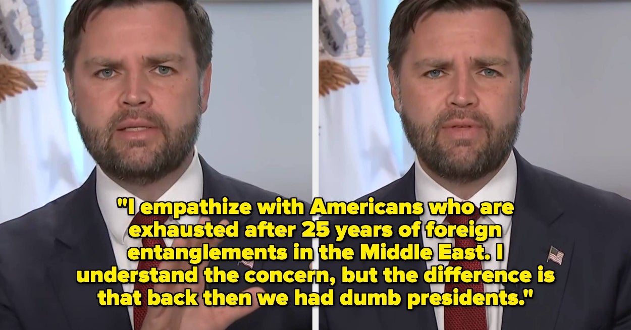 JD Vance's Interview On Iran Is Going Viral For How Very Bad It Is