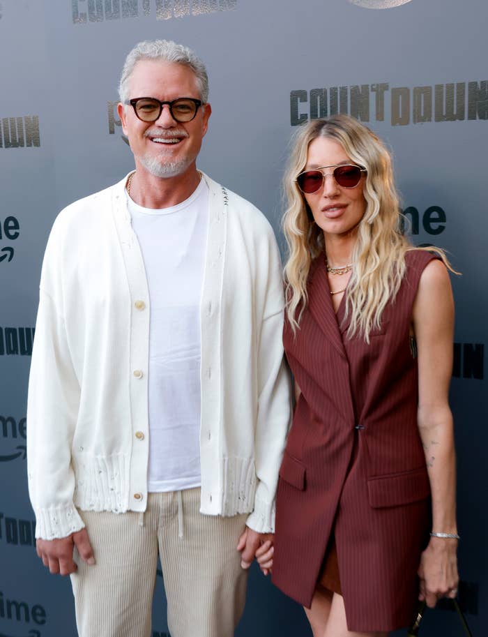 Janell Shirtcliff and Eric Dane holding hands