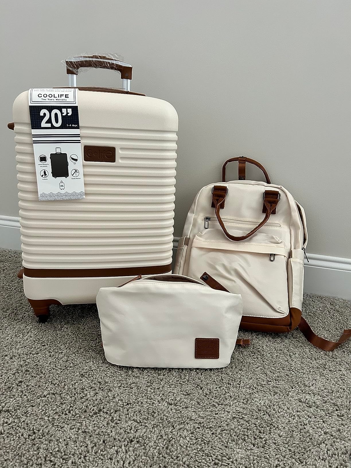 Luggage acceptable   including a 20