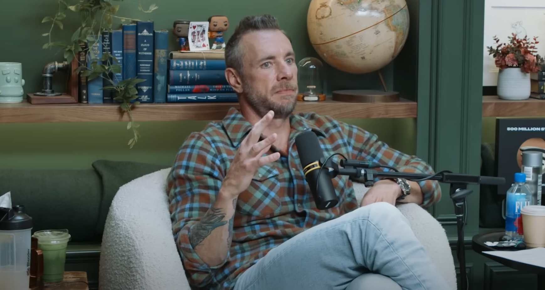 Dax Shepard on a podcast