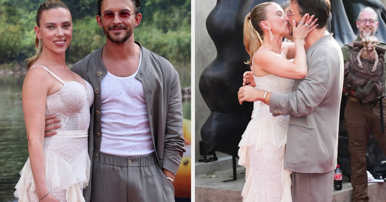 Jonathan Bailey Explained Why He And Scarlett Johansson Keep Kissing On The “Jurassic World” Red Carpet