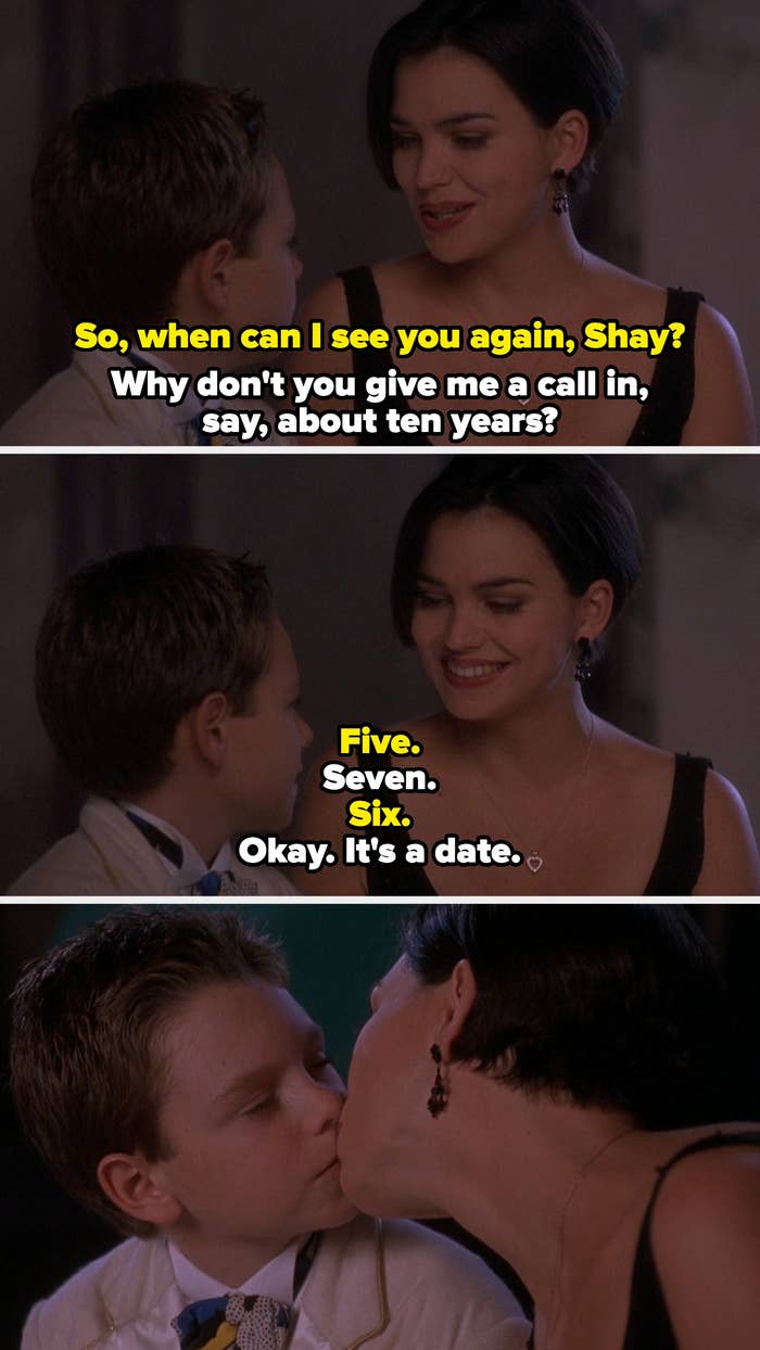 Shay agrees to spell  retired  with Preston again successful  six years, past    she kisses him