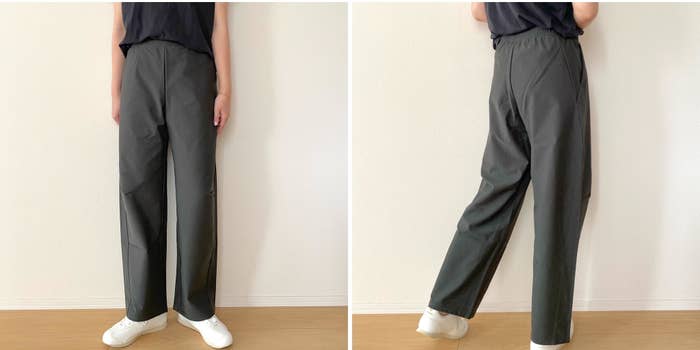 ユニクロの「ジャージーカーブパンツ」