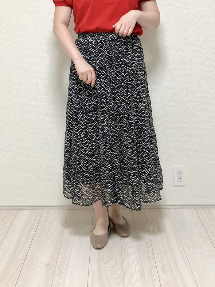 coca(コカ)の「シフォンティアードスカート レディース」