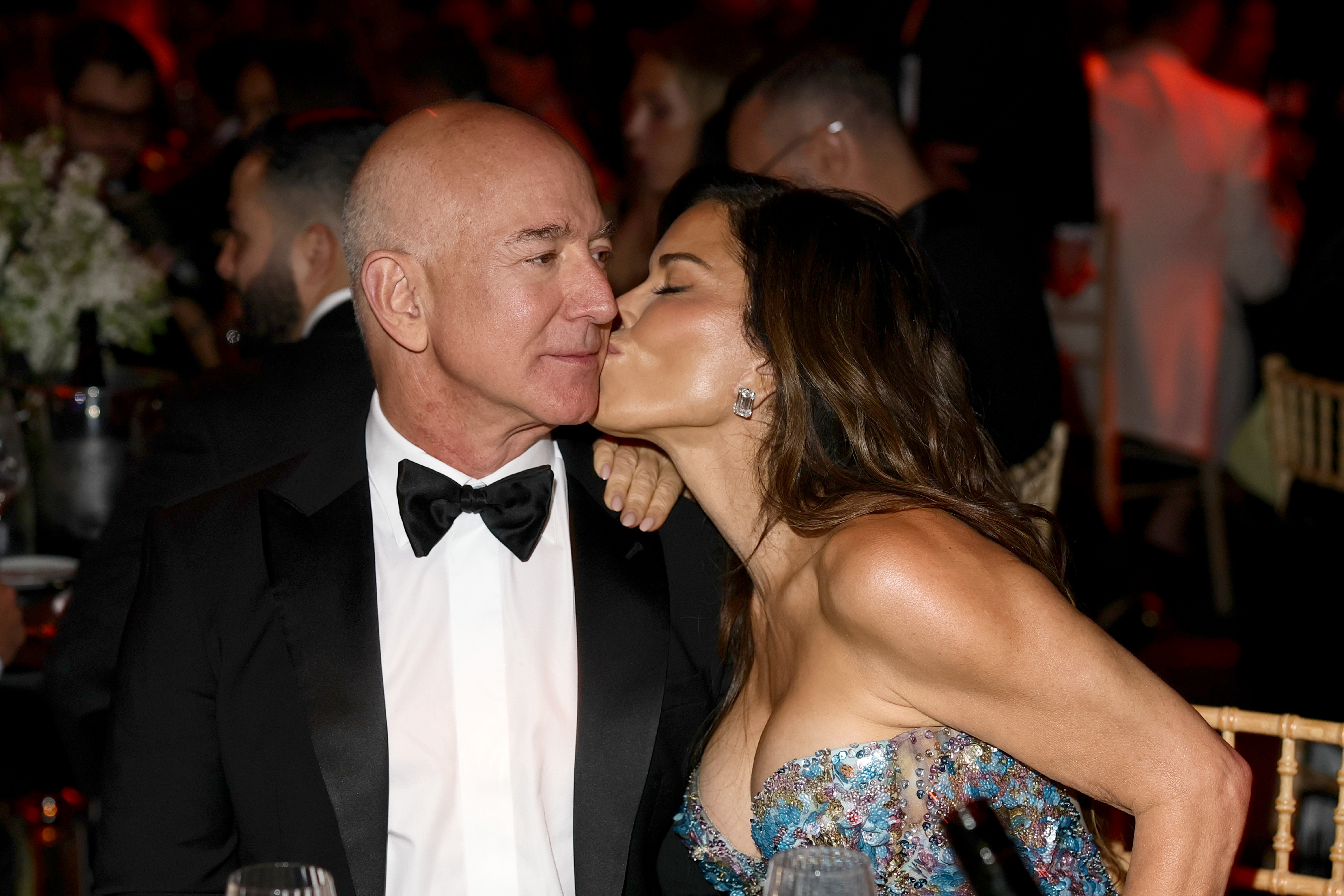 Lauren Sanchez and Jeff Bezos