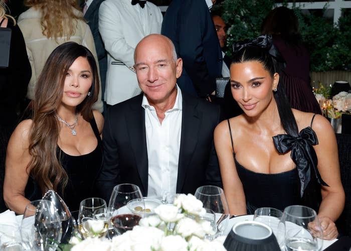 Lauren Sanchez, Jeff Bezos, and Kim Kardashian