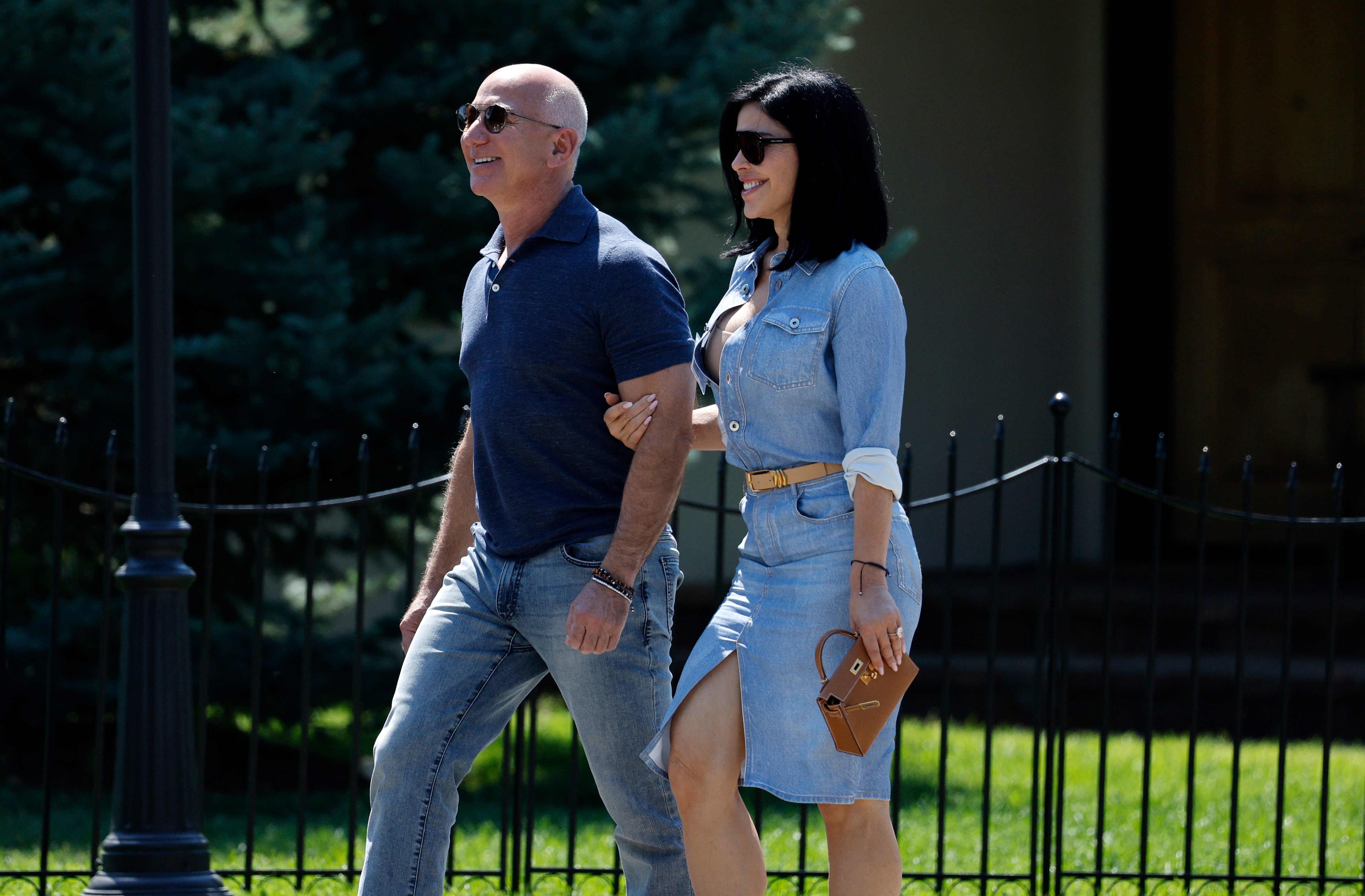Lauren Sanchez and Jeff Bezos