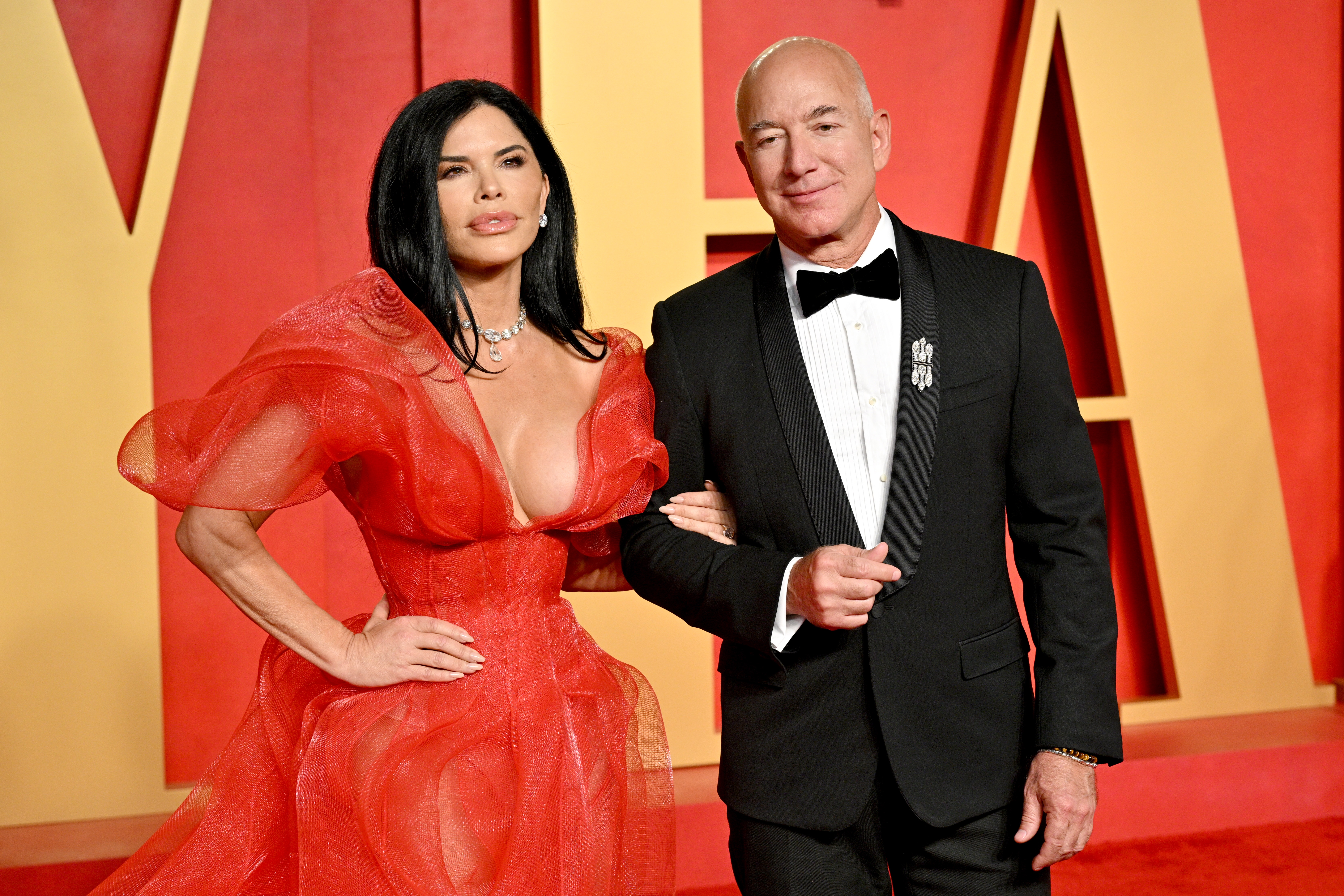 Lauren Sanchez and Jeff Bezos