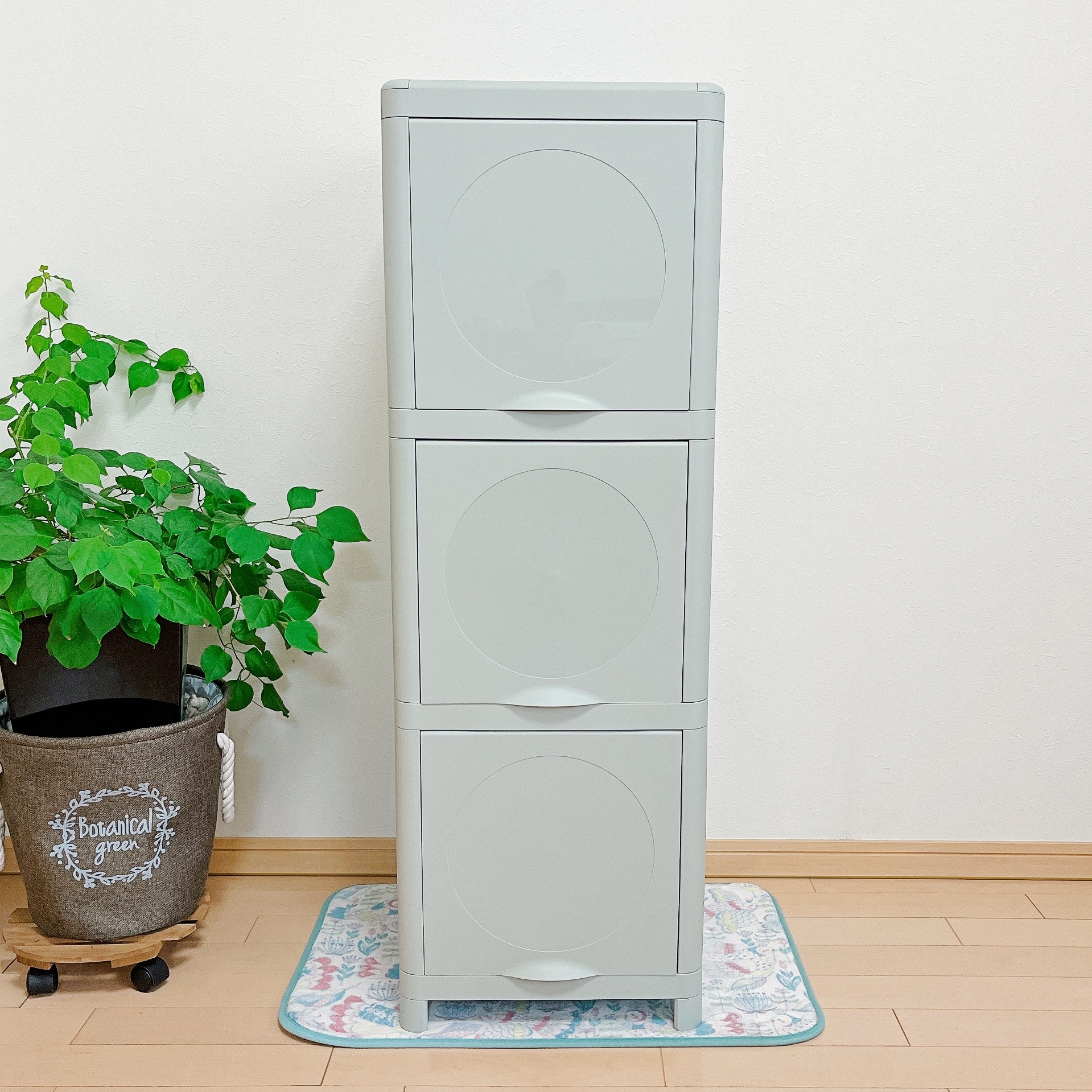 IKEA ミラー扉付き 薄型キャビネット 収納 ロッカー 姿見 レア 希少 ミラーキャビネット】 木製 ラック 扉付き サイドボード