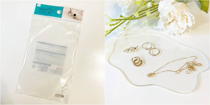 DAISO(ダイソー)のおしゃれインテリア「アクリルトレー(雲形)」