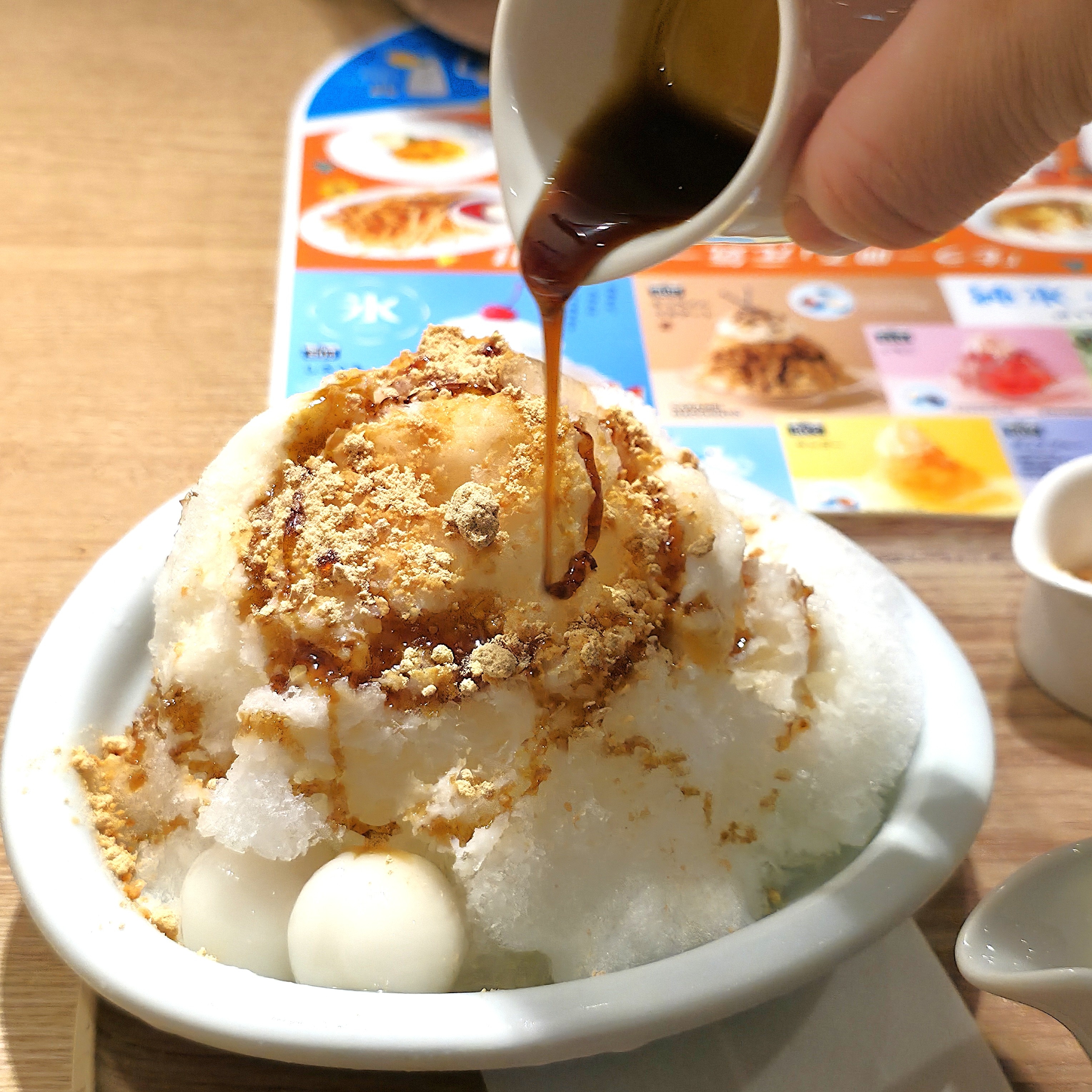 ♡coco♡！！ ココスさん、最高です…！黒蜜×きなこの「ふわモチかき氷」がウマすぎて