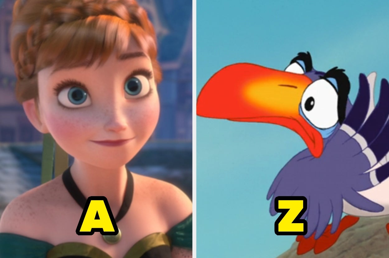 I'm Sorry To Break This To You, But There's Only A 75% Chance You'll Pass This Disney A–Z Character Quiz