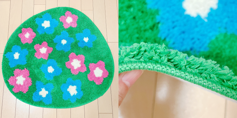 イケアの「お花畑マット」買ったら、洗面所がメルヘンになった…!全 イケアの「お花畑マット」買ったら、洗面所がメルヘンになった…!全