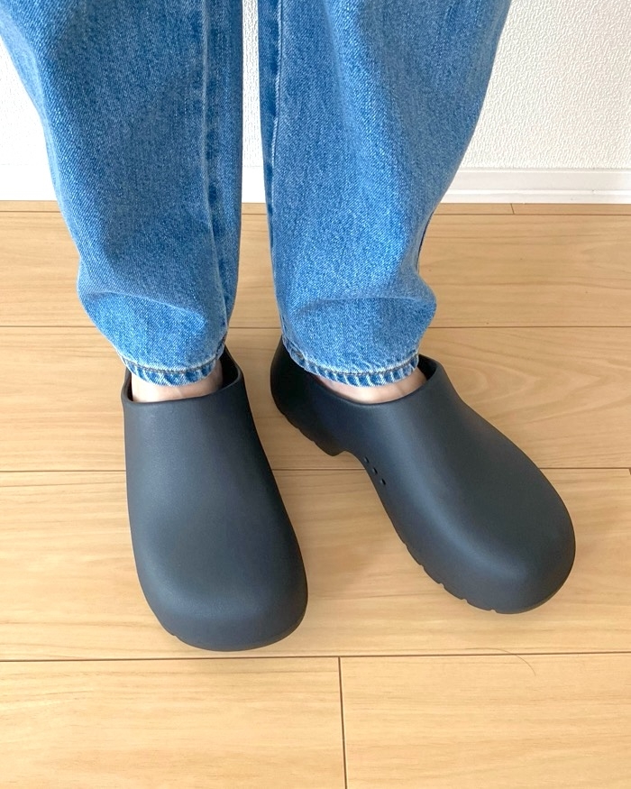 GUの「クロッグシューズ+E」