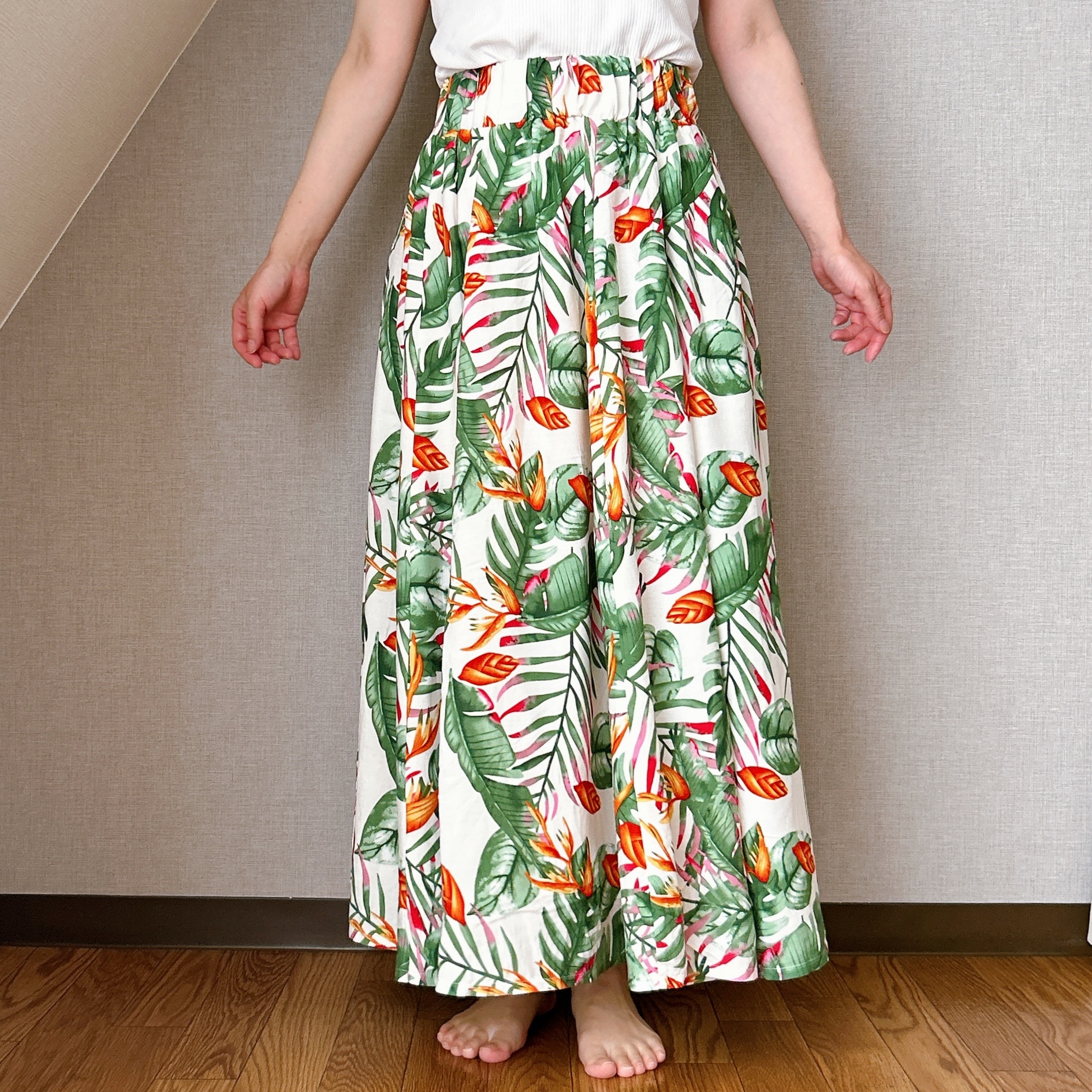 スカート cocorico coca】1990円の「楽ちんスカート」がリゾート風でおしゃれ！体型