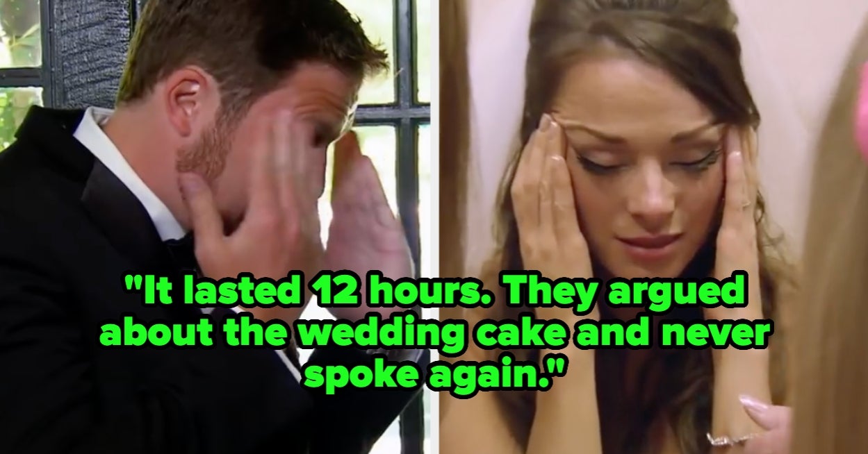 "They Split Up During The First Dance": 31 Marriages That Ended In Record-Breaking Time