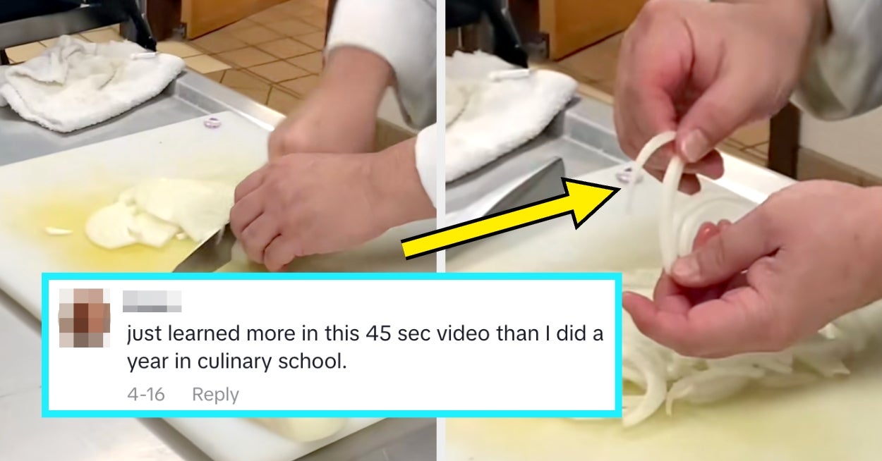 A Chef Just Went Viral For Teaching Everyone The Right Way To Slice An Onion, And My Mind Is Blown