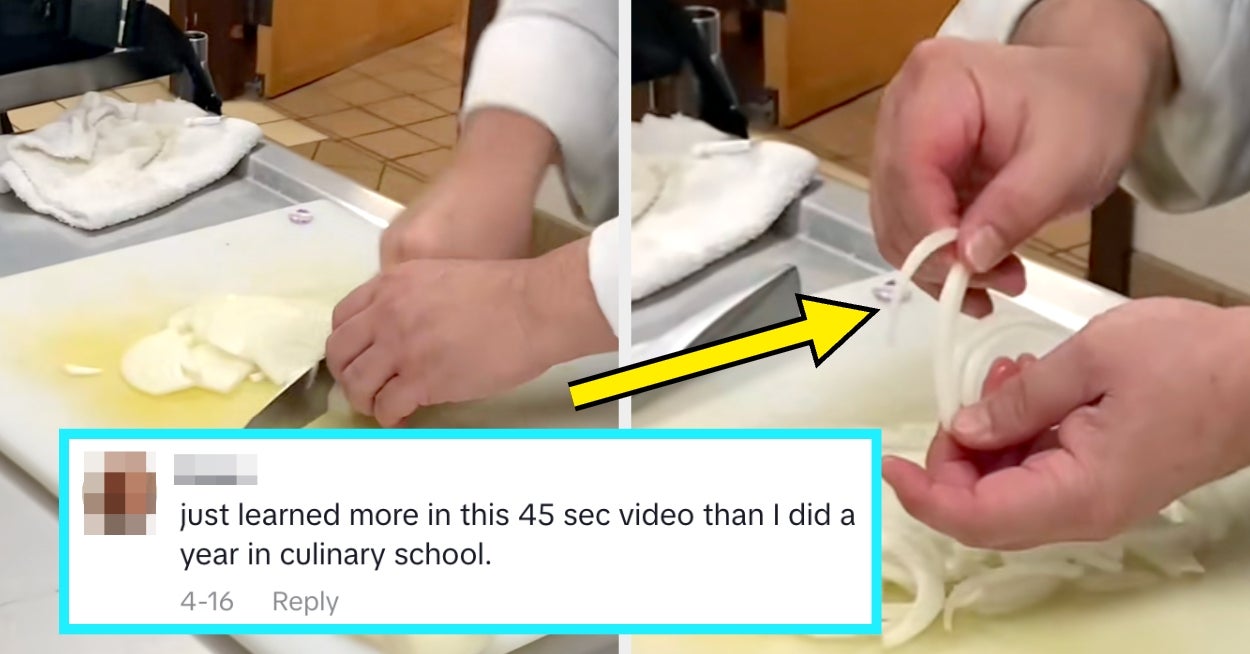 A Chef Just Went Viral For Teaching Everyone The Right Way To Slice An Onion, And My Mind Is Blown