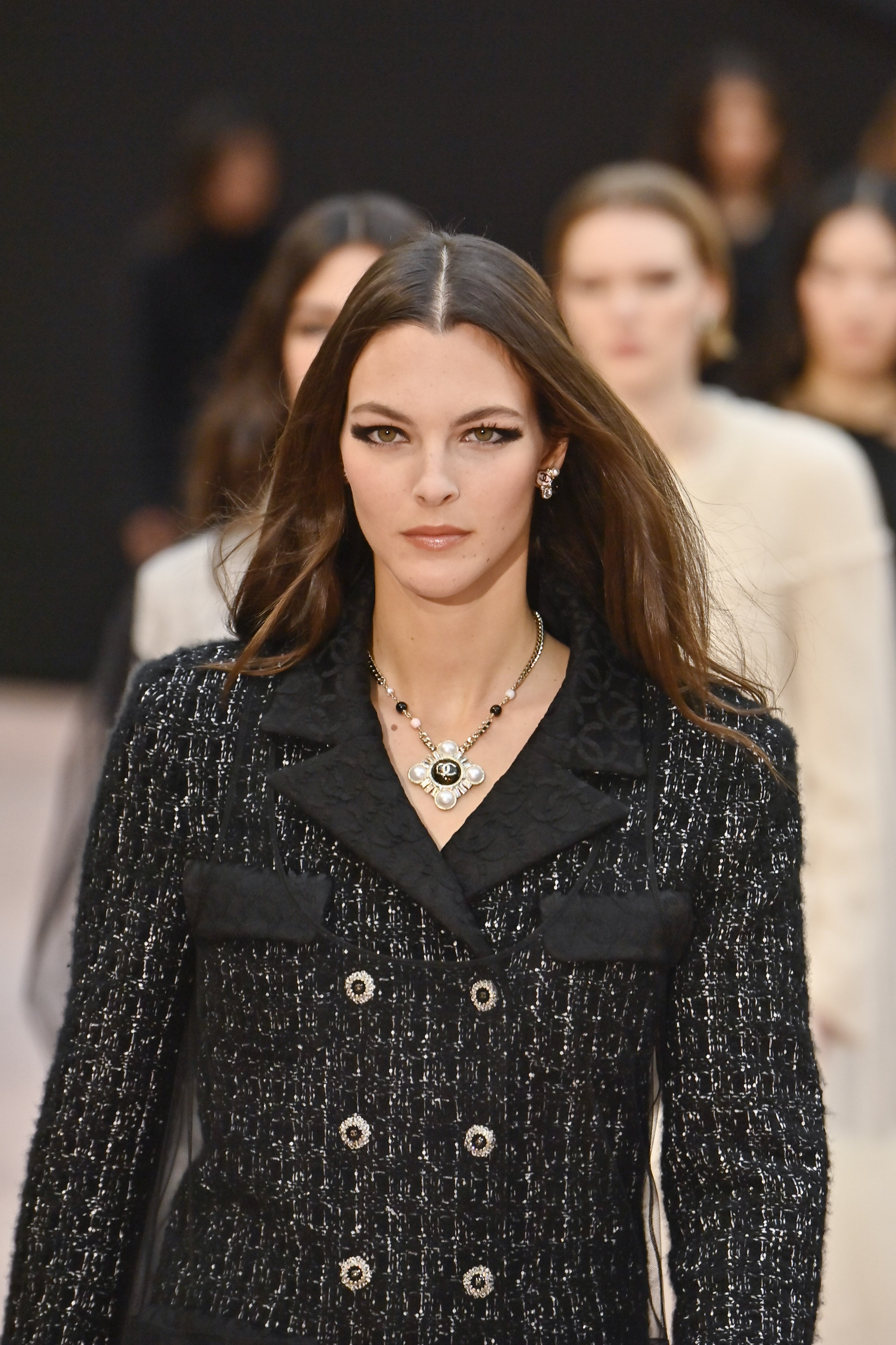 Vittoria Ceretti Suffers Wardrobe Malfunction At Bezos Wedding