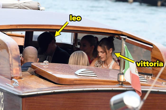 Leonardo DiCaprio and Vittoria Ceretti successful  a vessel  successful  Italy