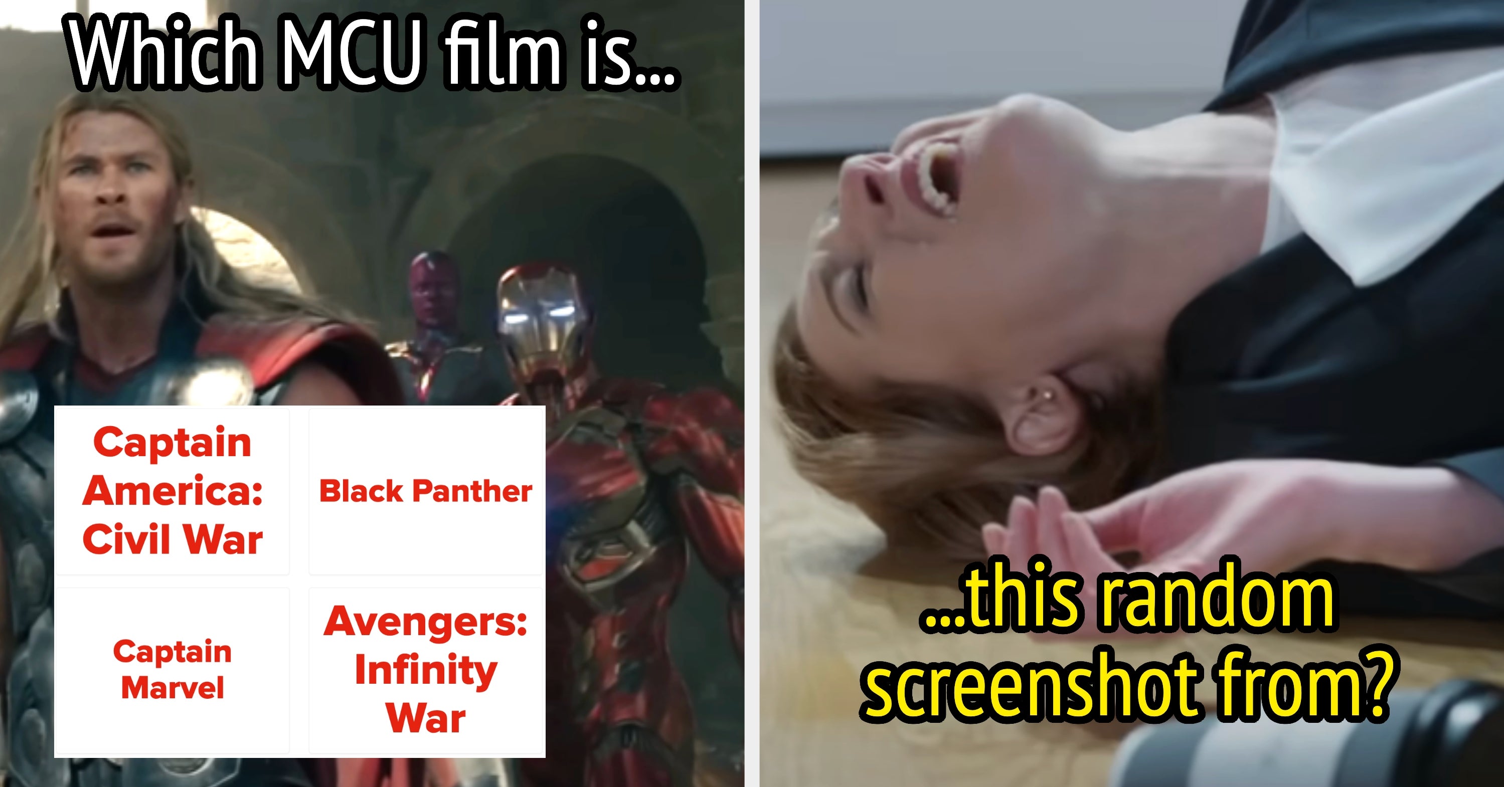 I Bet You Can't Identify These Marvel Movies From A Single Frame