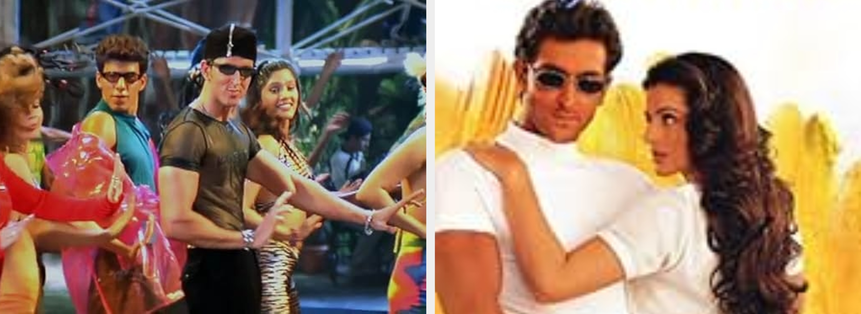 People dancing energetically in vibrant 80s-style outfits during an outdoor event. The scene features eclectic costumes and lively expressions