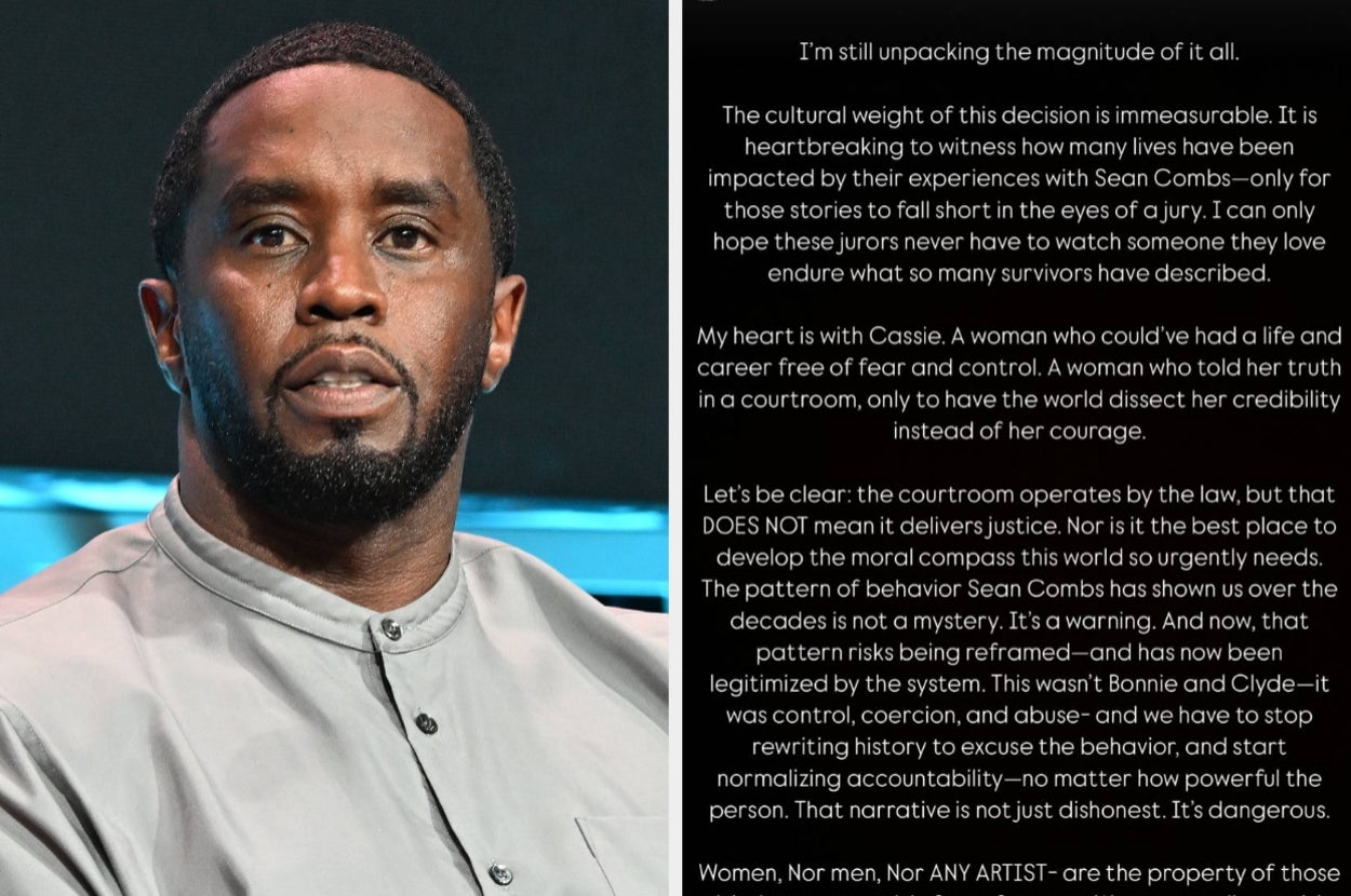 “This Makes Me Physically Ill”: Here Are The Celebrities Who Have Condemned The Diddy Verdict After He Was Acquitted Of The Most Serious Charges In His Sex-Trafficking Trial