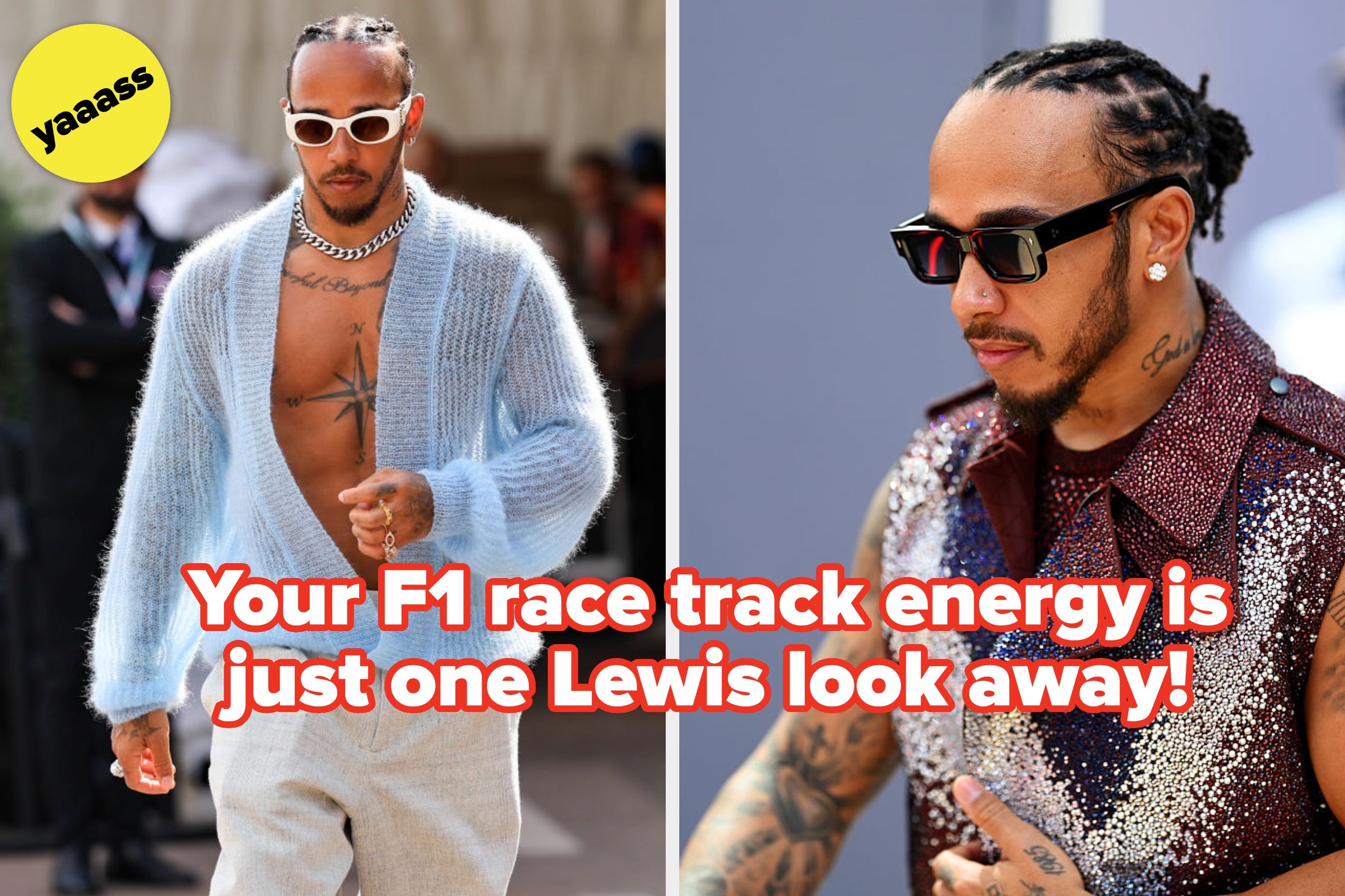 Select Lewis Hamilton's Fashion Choices And We'll Match You With Your Perfect F1 Circuit Personality