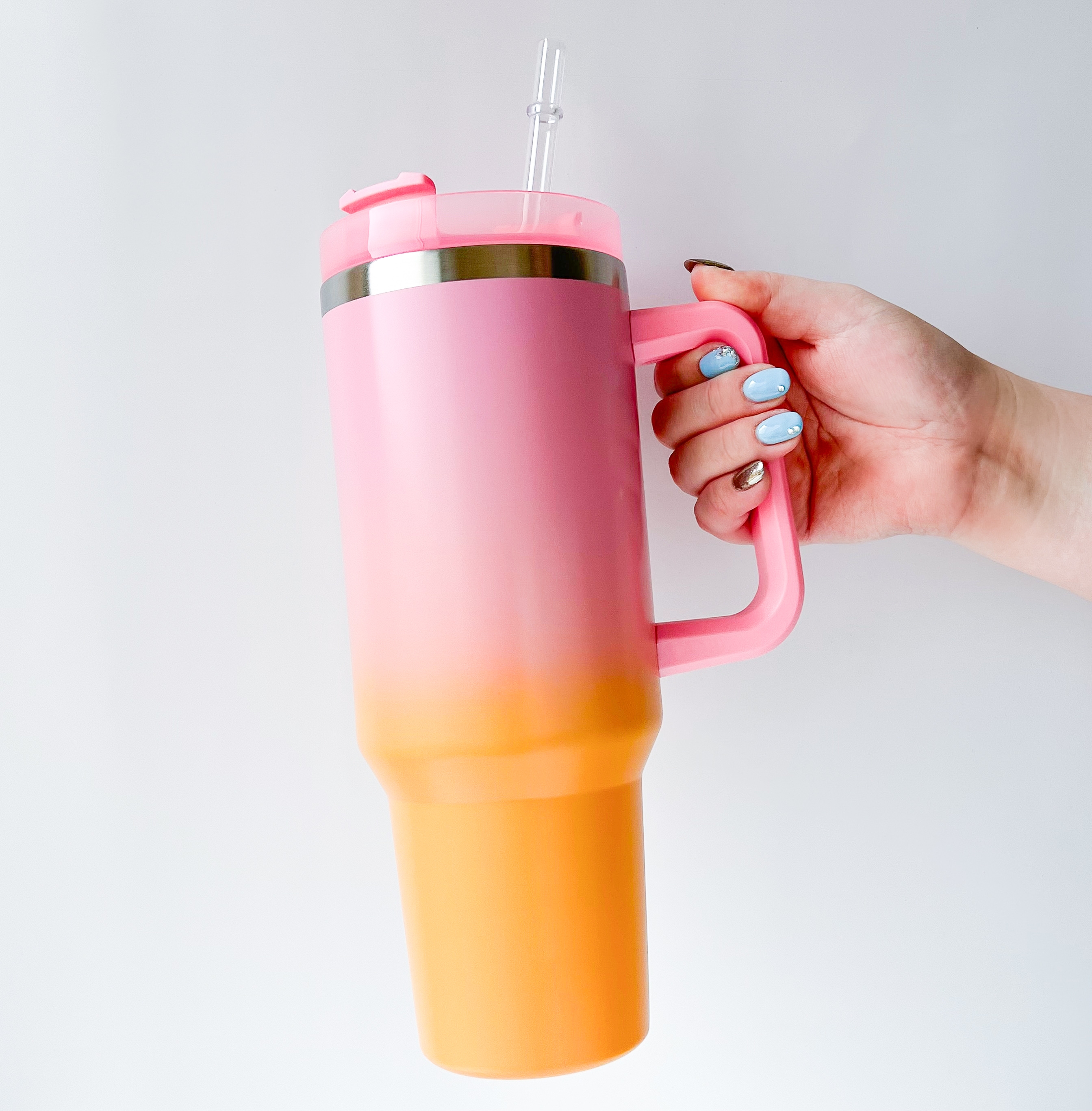 あめや瓶薄い青のガラス十角形アルミ蓋付き美品