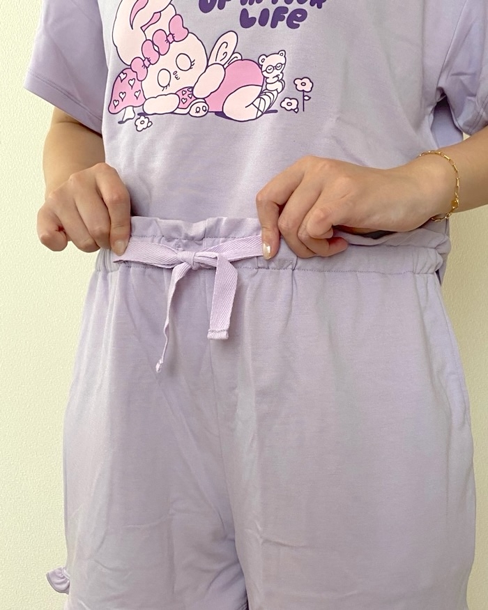GUの「ラウンジセット(半袖&ショートパンツ)エスターバニー」