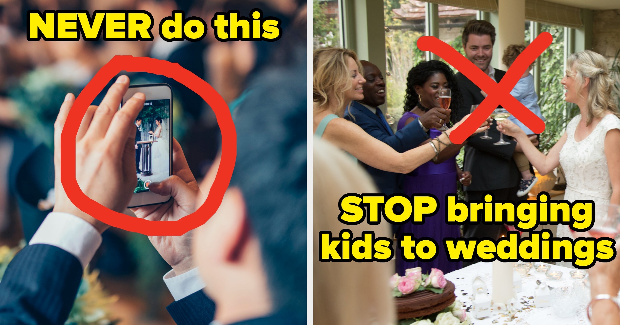 Tell Us Rude Things Wedding Guests Do Without Realizing