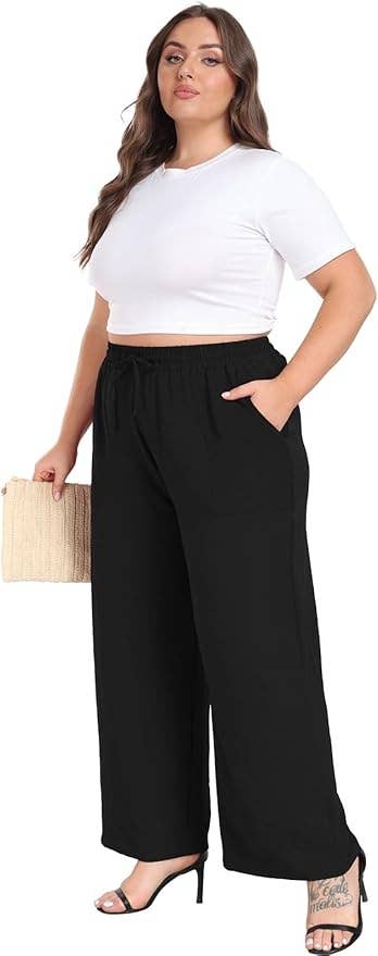 achromatic harvest apical and achromatic wide-leg pants