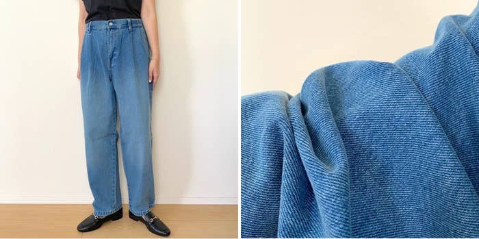 GUの「デニムキャロットパンツ(丈標準69.5~73.5cm)」
