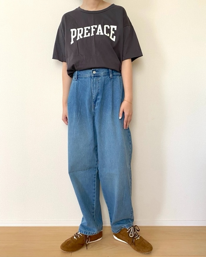 GUの「デニムキャロットパンツ(丈標準69.5~73.5cm)」