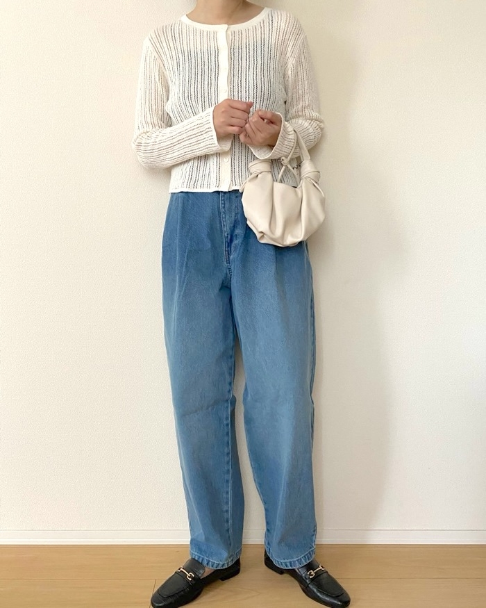 GUの「デニムキャロットパンツ(丈標準69.5~73.5cm)」