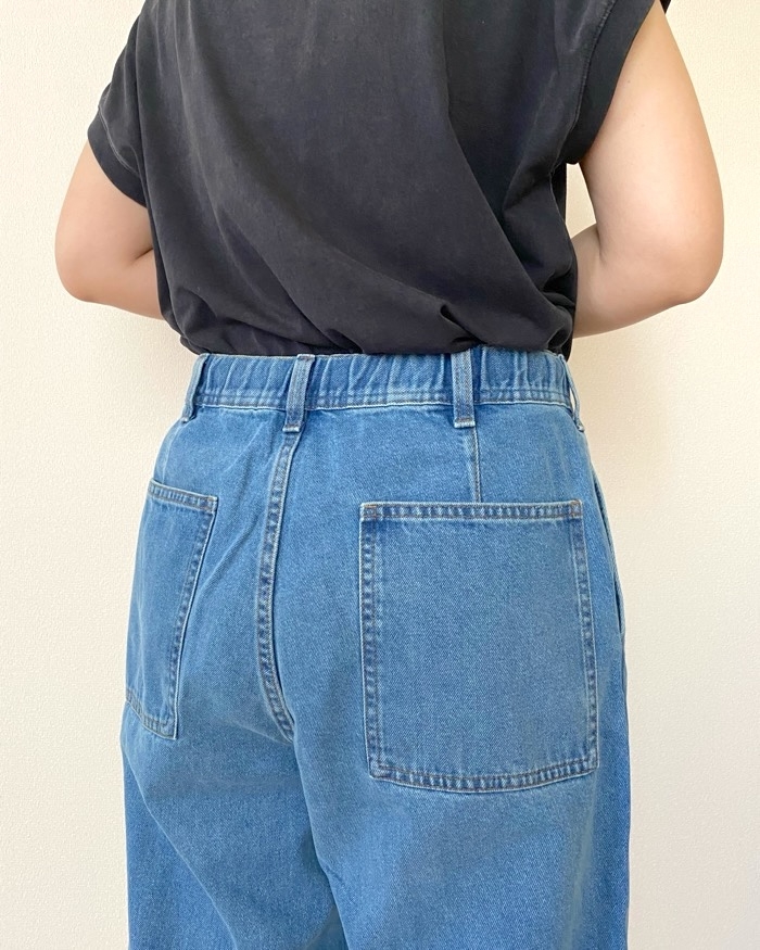 GUの「デニムキャロットパンツ(丈標準69.5~73.5cm)」