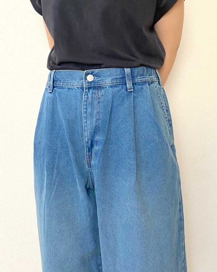 GUの「デニムキャロットパンツ(丈標準69.5~73.5cm)」