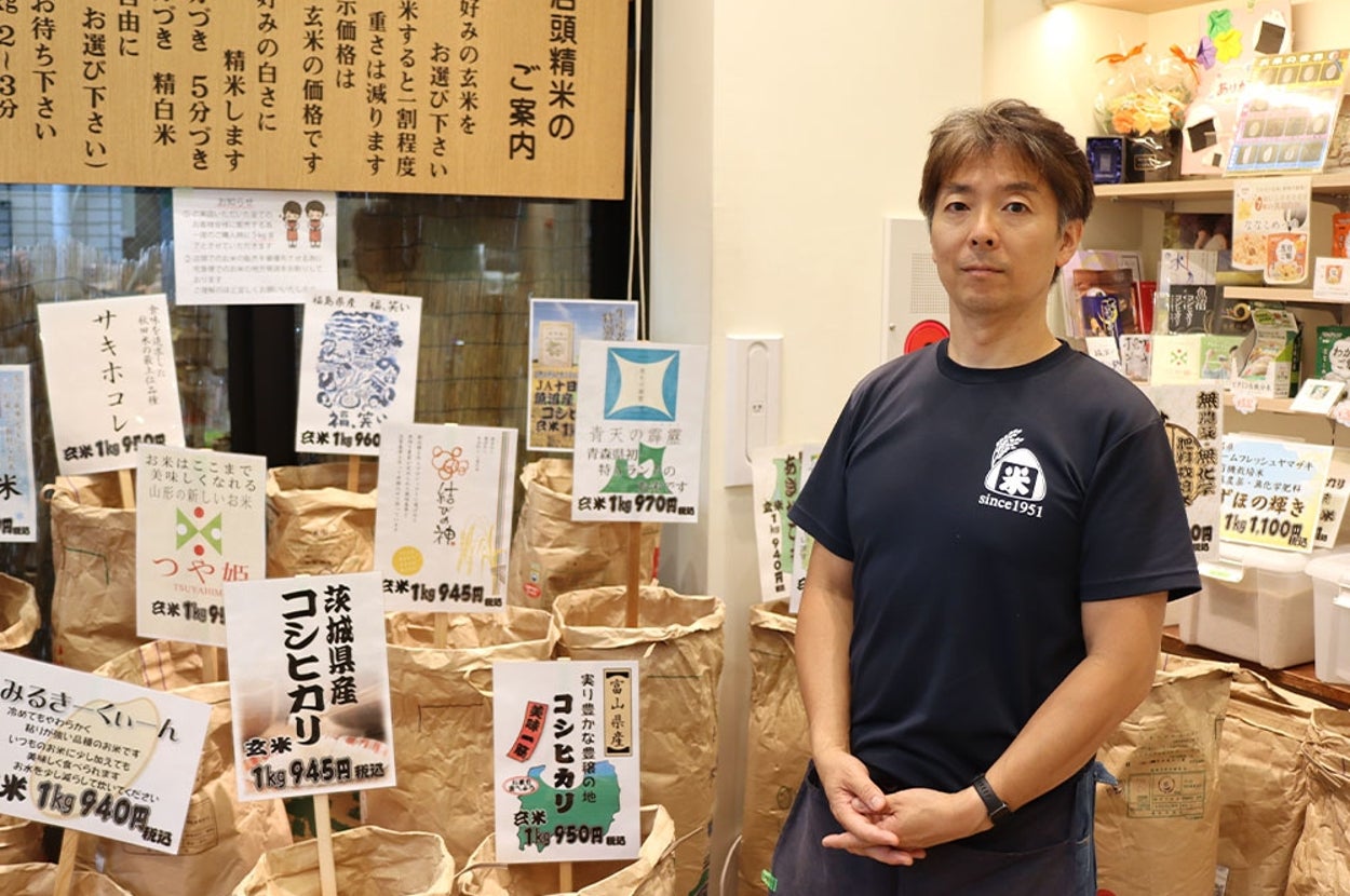 「伊藤精米店」の伊藤武夫さん(Munenori Umeki / BuzzFeed Japan)