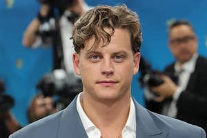 Joe Burrow on a red carpet