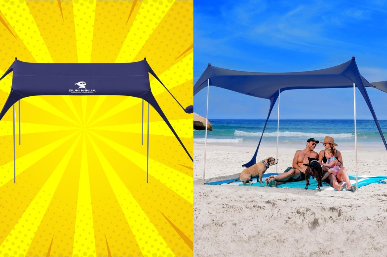 Ease The Nightmare Of Setting Up A Beach Tent With This Ridiculously Easy One